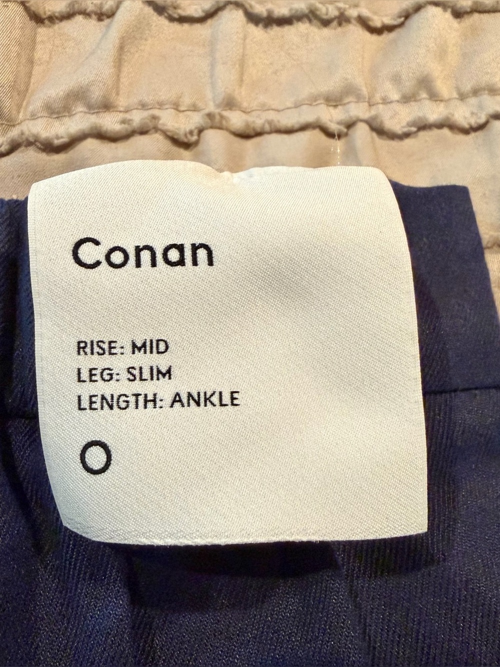 Aritzia Babaton Conan Pant Linen Blend Classic Navy Blue 0 Workwear Business - Picture 5 of 10